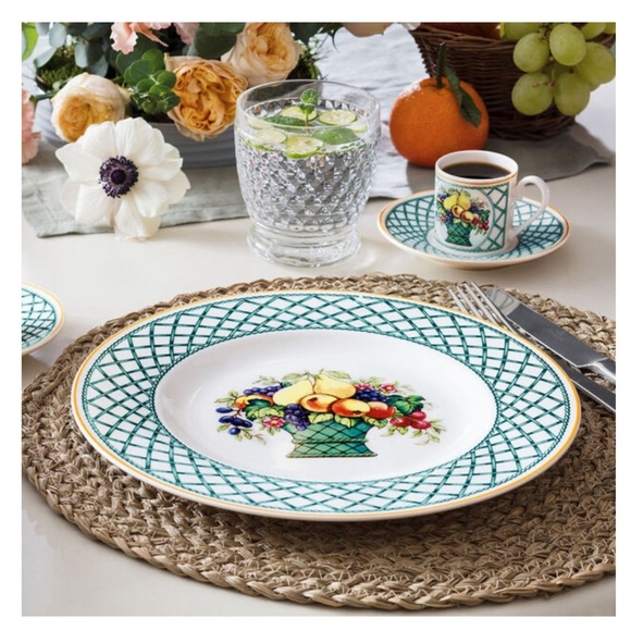 Vintage Villeroy & Boch Lattice‎ Basket 1748 Premium Porcelain Dinner Chop Plate - Picture 4 of 11